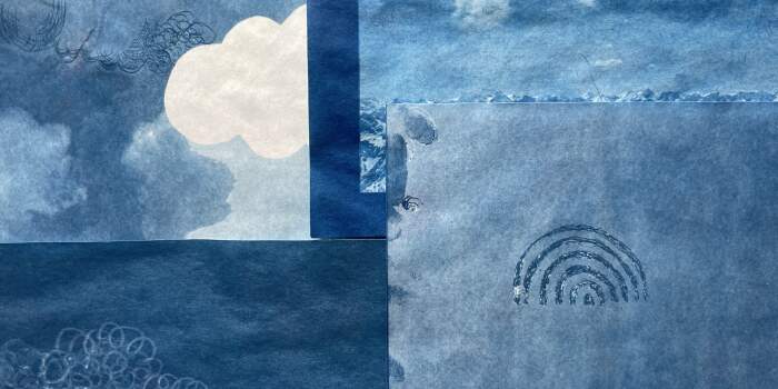 Interner Verweis: Himmel im Kollektiv – Cyanotypie zum Mitmachen